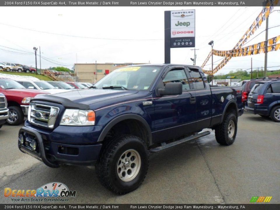 2004 Ford F150 FX4 SuperCab 4x4 True Blue Metallic / Dark Flint Photo #1