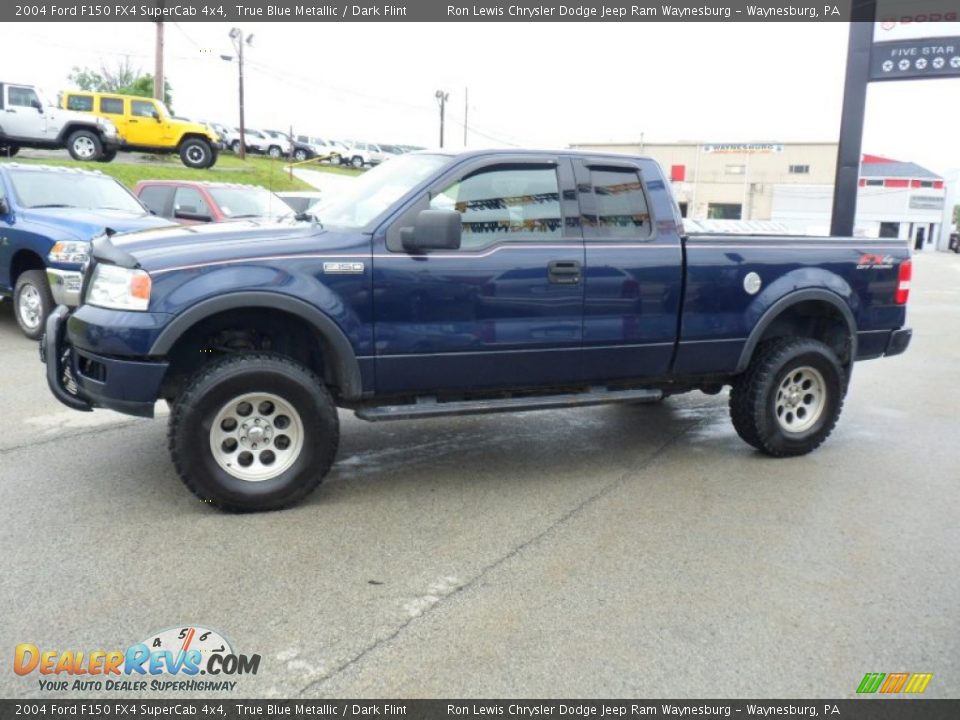 2004 Ford F150 FX4 SuperCab 4x4 True Blue Metallic / Dark Flint Photo #2