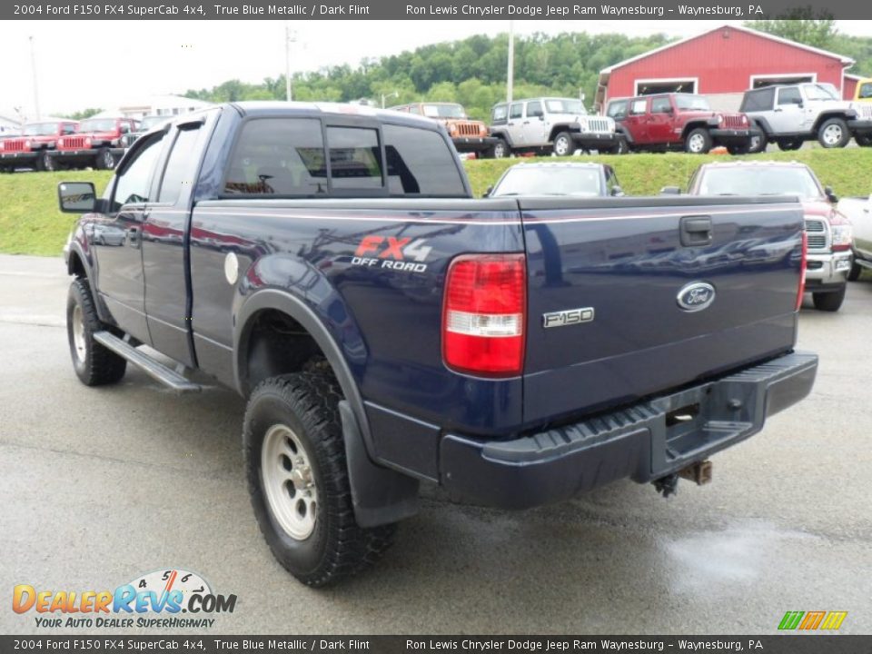 2004 Ford F150 FX4 SuperCab 4x4 True Blue Metallic / Dark Flint Photo #3