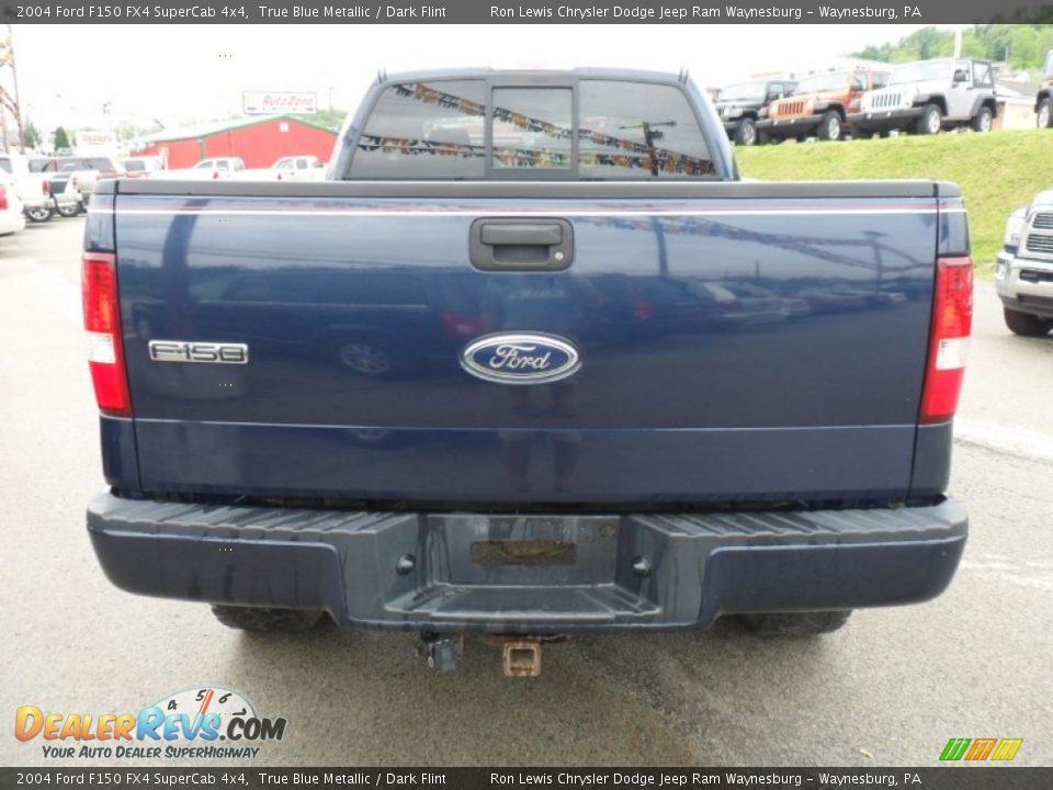 2004 Ford F150 FX4 SuperCab 4x4 True Blue Metallic / Dark Flint Photo #4