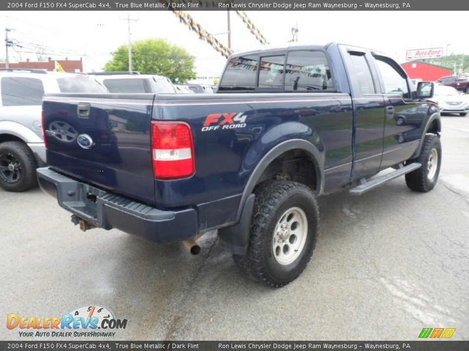 2004 Ford F150 FX4 SuperCab 4x4 True Blue Metallic / Dark Flint Photo #5