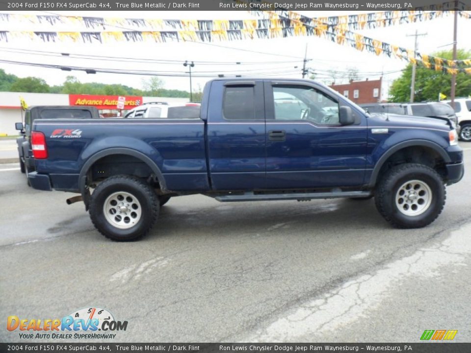 2004 Ford F150 FX4 SuperCab 4x4 True Blue Metallic / Dark Flint Photo #6