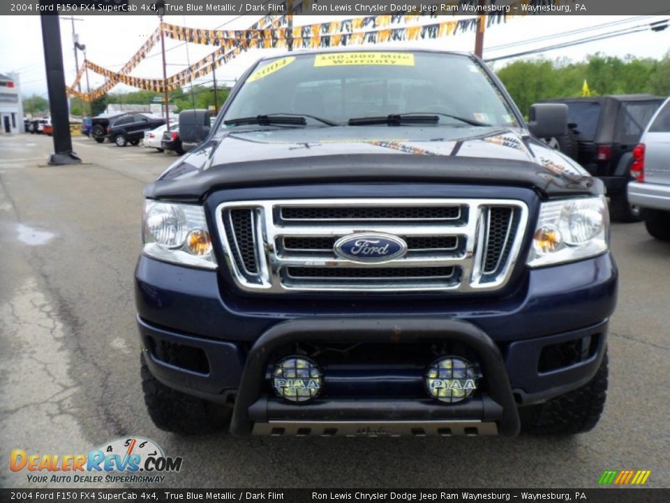 2004 Ford F150 FX4 SuperCab 4x4 True Blue Metallic / Dark Flint Photo #8