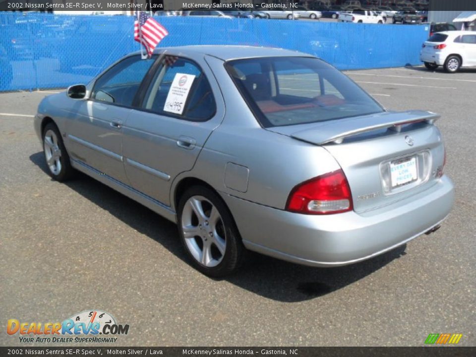 2002 Nissan Sentra SE-R Spec V Molten Silver / Lava Photo #2