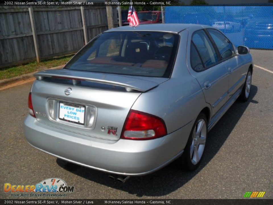 2002 Nissan Sentra SE-R Spec V Molten Silver / Lava Photo #3