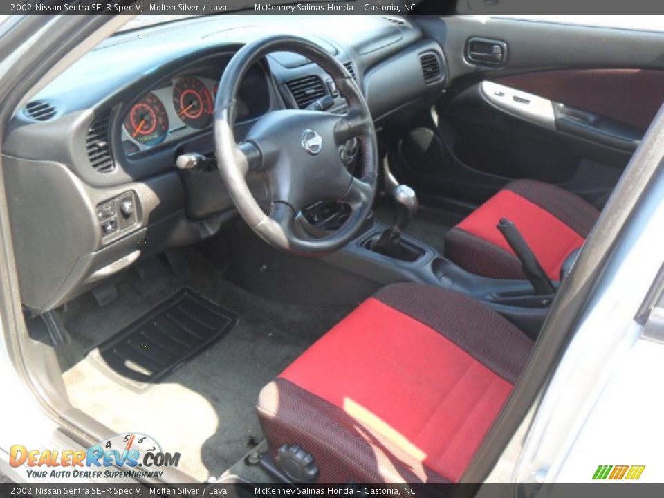 Lava Interior - 2002 Nissan Sentra SE-R Spec V Photo #27