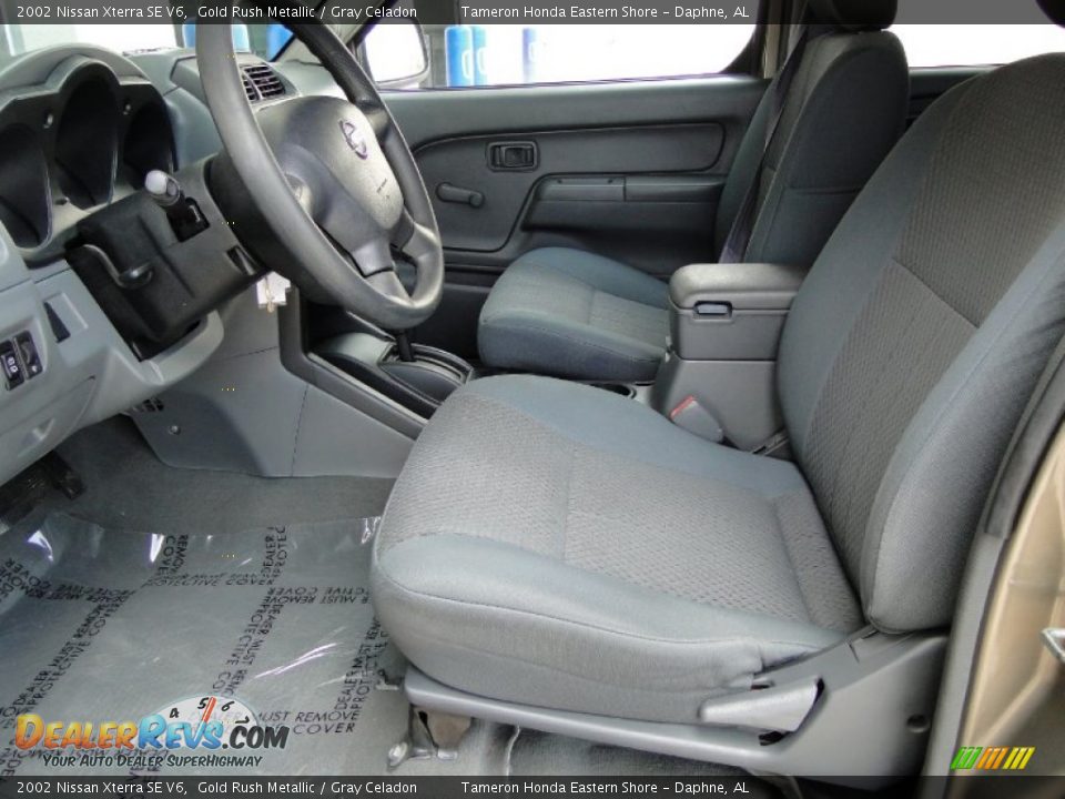 Gray Celadon Interior - 2002 Nissan Xterra SE V6 Photo #12