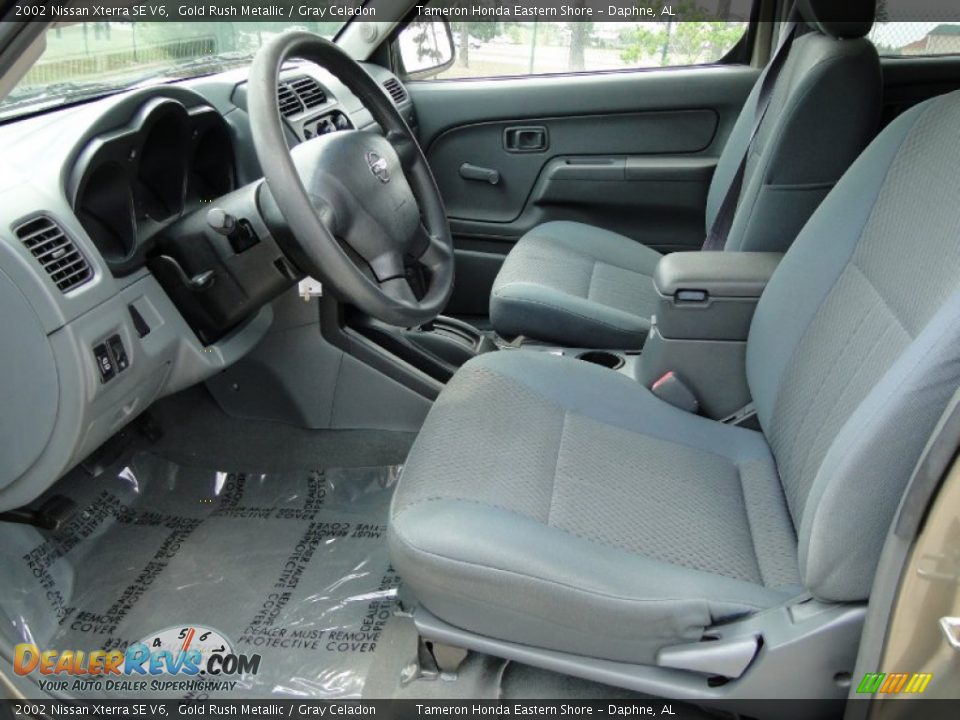 Gray Celadon Interior - 2002 Nissan Xterra SE V6 Photo #13
