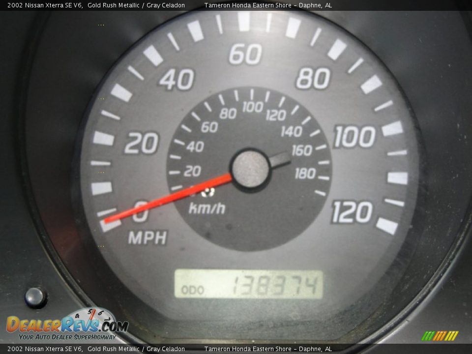 2002 Nissan Xterra SE V6 Gold Rush Metallic / Gray Celadon Photo #18