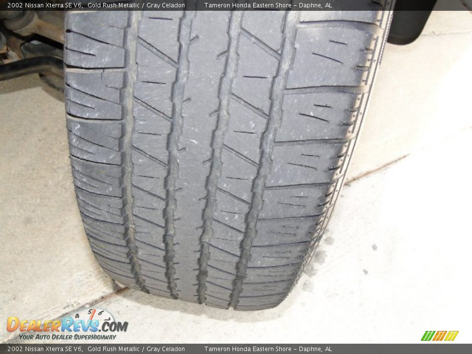 2002 Nissan Xterra SE V6 Gold Rush Metallic / Gray Celadon Photo #33