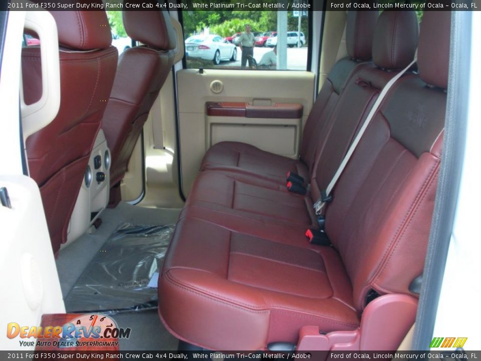 Adobe Interior - 2011 Ford F350 Super Duty King Ranch Crew Cab 4x4 Dually Photo #7