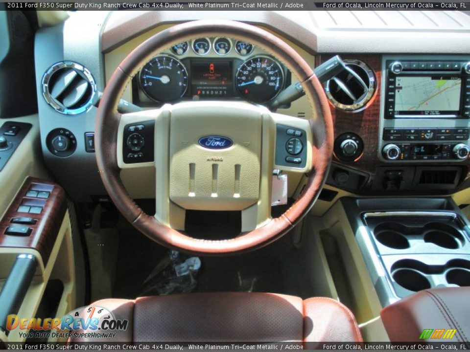 Dashboard of 2011 Ford F350 Super Duty King Ranch Crew Cab 4x4 Dually Photo #8