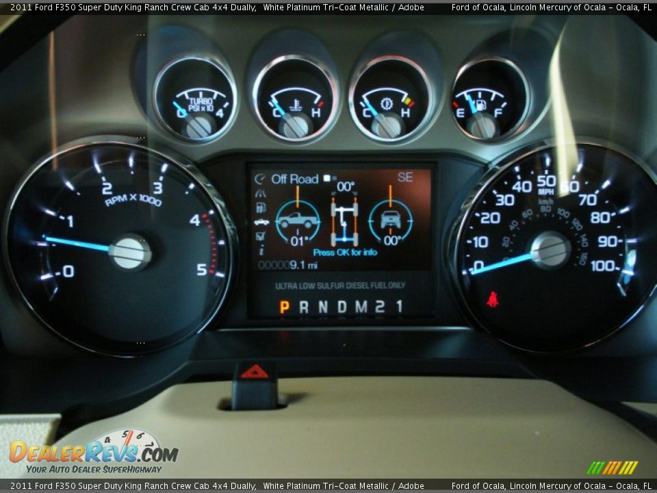 2011 Ford F350 Super Duty King Ranch Crew Cab 4x4 Dually Gauges Photo #9