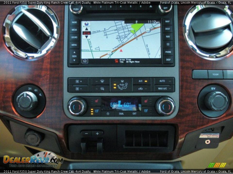 Navigation of 2011 Ford F350 Super Duty King Ranch Crew Cab 4x4 Dually Photo #10