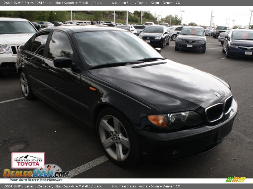 2004 BMW 3 Series 325i Sedan Black Sapphire Metallic / Black Photo #1