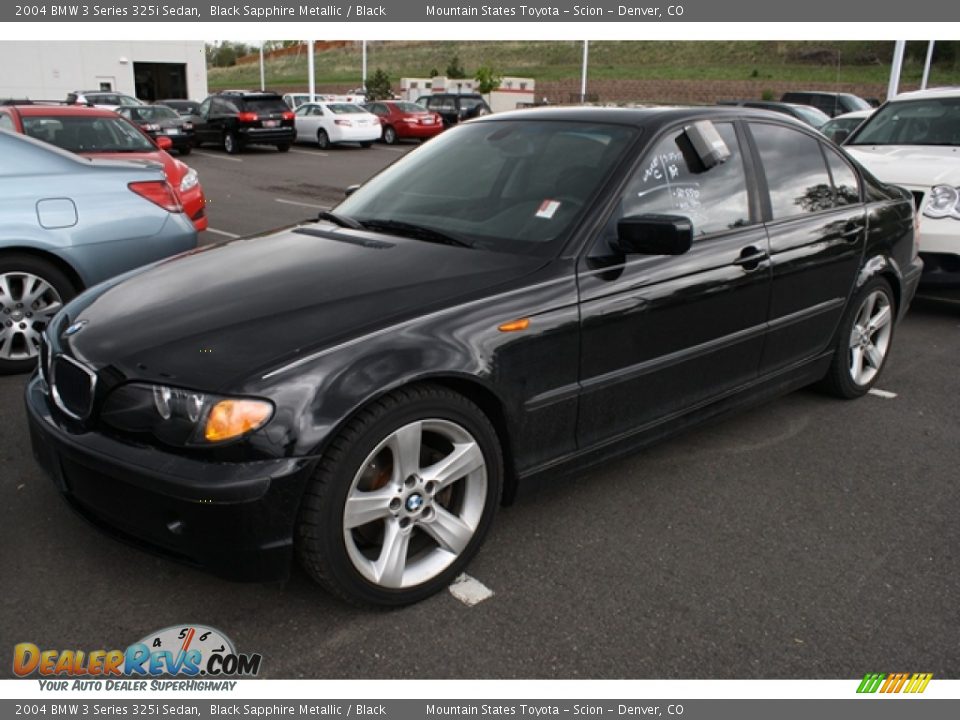 2004 BMW 3 Series 325i Sedan Black Sapphire Metallic / Black Photo #4