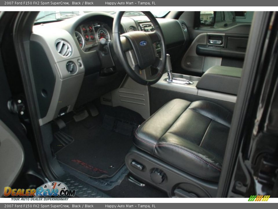 Black Interior - 2007 Ford F150 FX2 Sport SuperCrew Photo #25