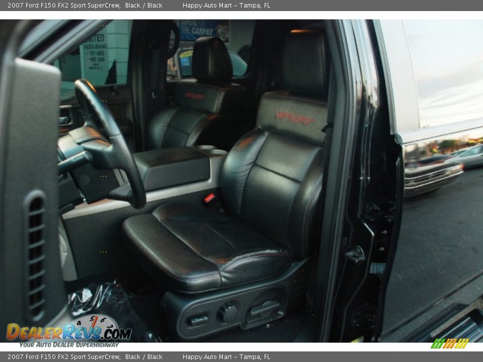 2007 Ford F150 FX2 Sport SuperCrew Black / Black Photo #26