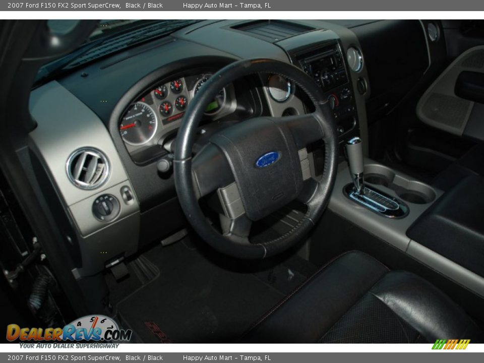 2007 Ford F150 FX2 Sport SuperCrew Black / Black Photo #27