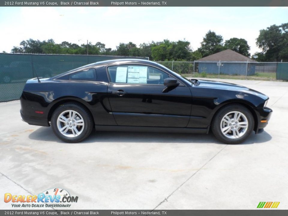 Black 2012 Ford Mustang V6 Coupe Photo #2