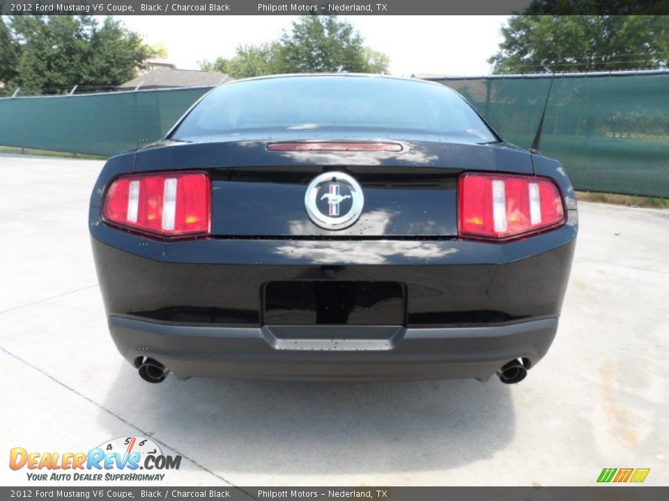 2012 Ford Mustang V6 Coupe Black / Charcoal Black Photo #4