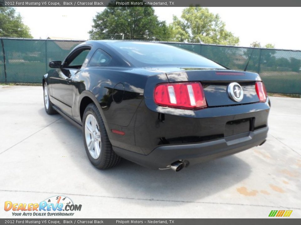 2012 Ford Mustang V6 Coupe Black / Charcoal Black Photo #5