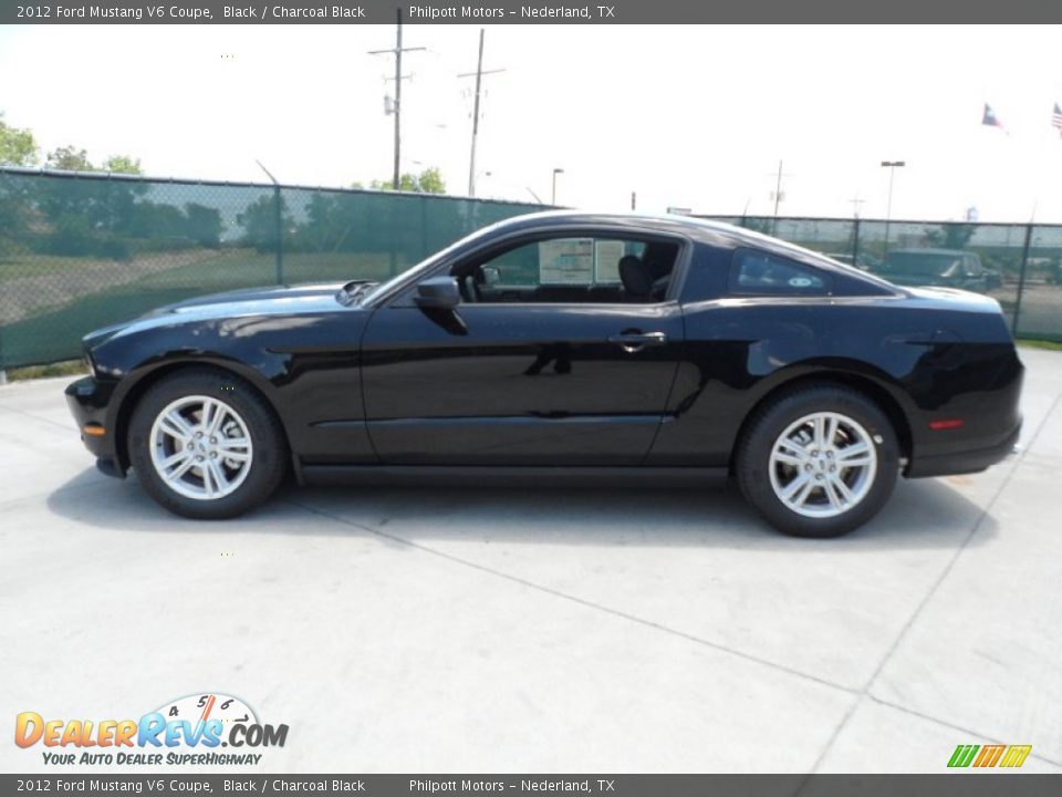 2012 Ford Mustang V6 Coupe Black / Charcoal Black Photo #6