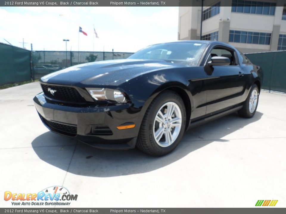 2012 Ford Mustang V6 Coupe Black / Charcoal Black Photo #7