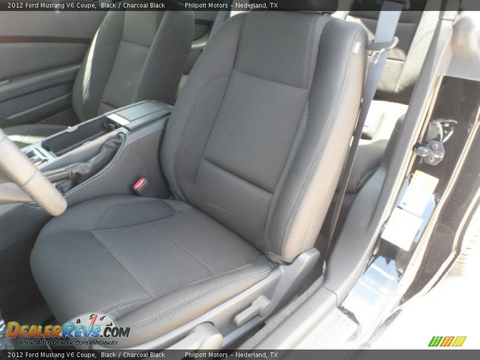 Charcoal Black Interior - 2012 Ford Mustang V6 Coupe Photo #20