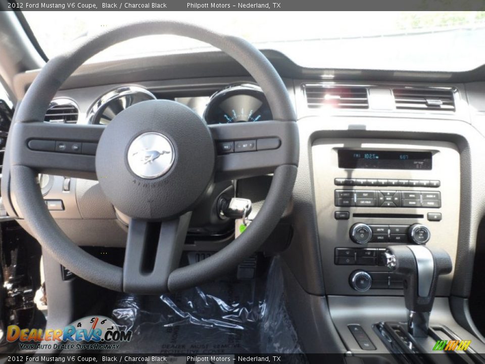 2012 Ford Mustang V6 Coupe Black / Charcoal Black Photo #23