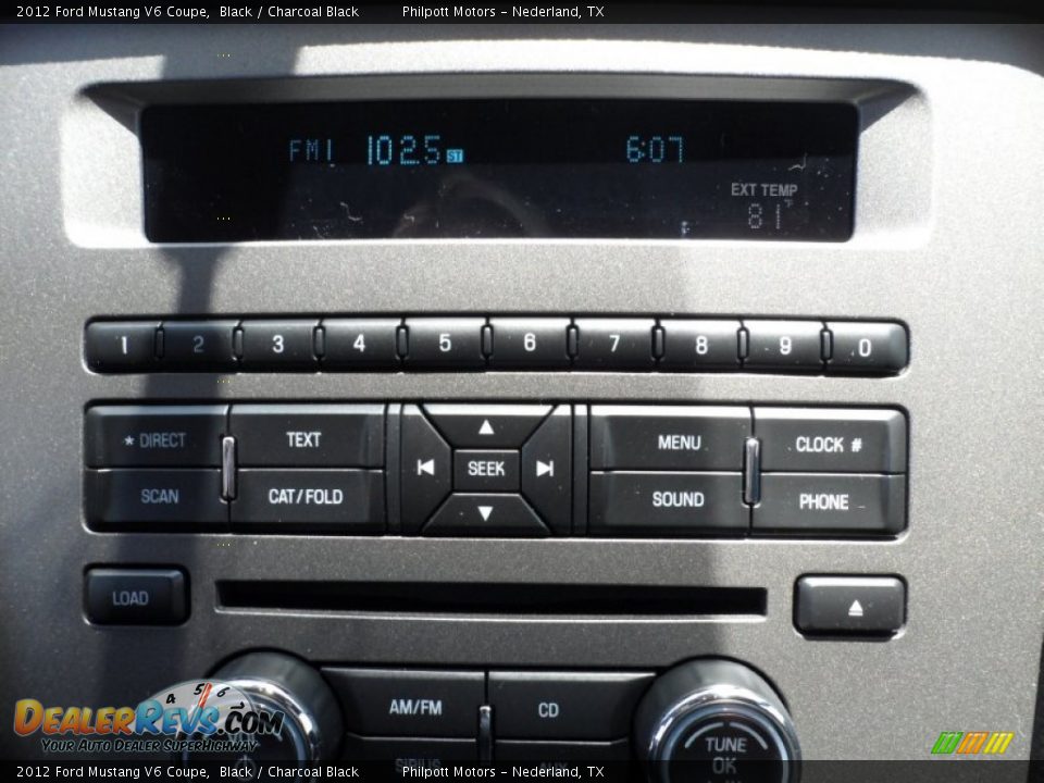 2012 Ford Mustang V6 Coupe Black / Charcoal Black Photo #25