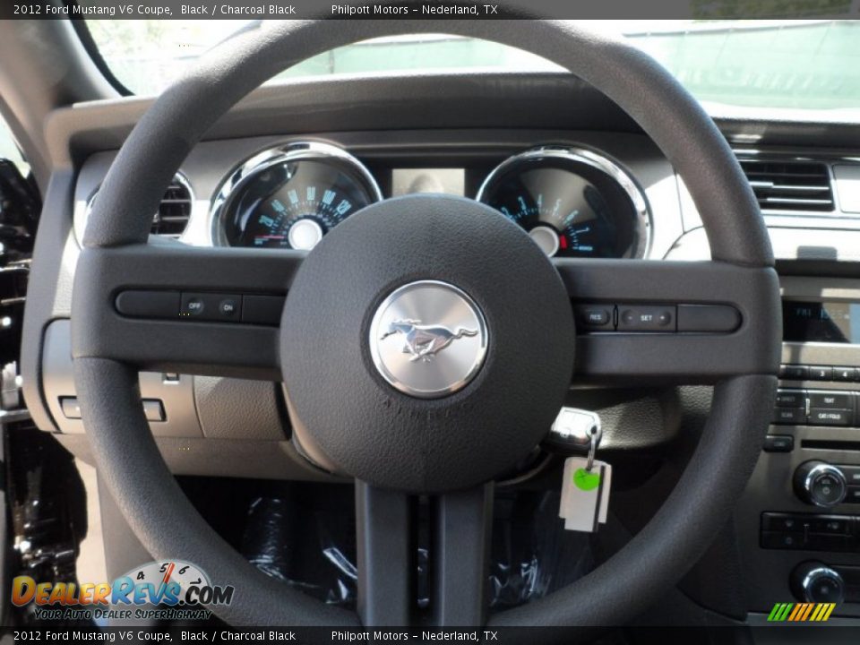 2012 Ford Mustang V6 Coupe Black / Charcoal Black Photo #29
