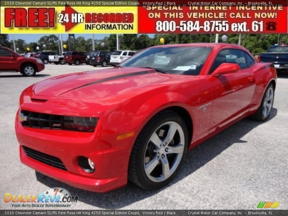 2010 Chevrolet Camaro SS/RS Pete Rose Hit King 4256 Special Edition Coupe Victory Red / Black Photo #1