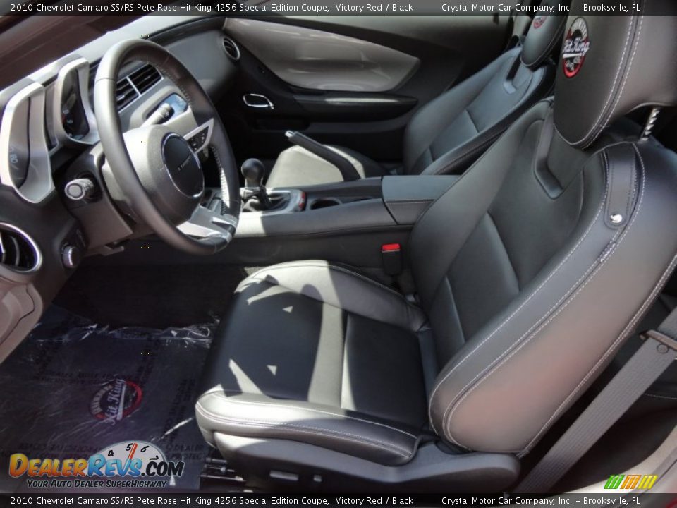 Black Interior - 2010 Chevrolet Camaro SS/RS Pete Rose Hit King 4256 Special Edition Coupe Photo #6