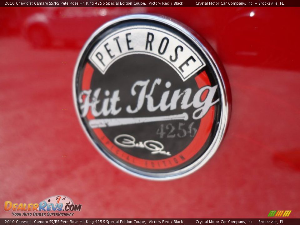 2010 Chevrolet Camaro SS/RS Pete Rose Hit King 4256 Special Edition Coupe Logo Photo #8