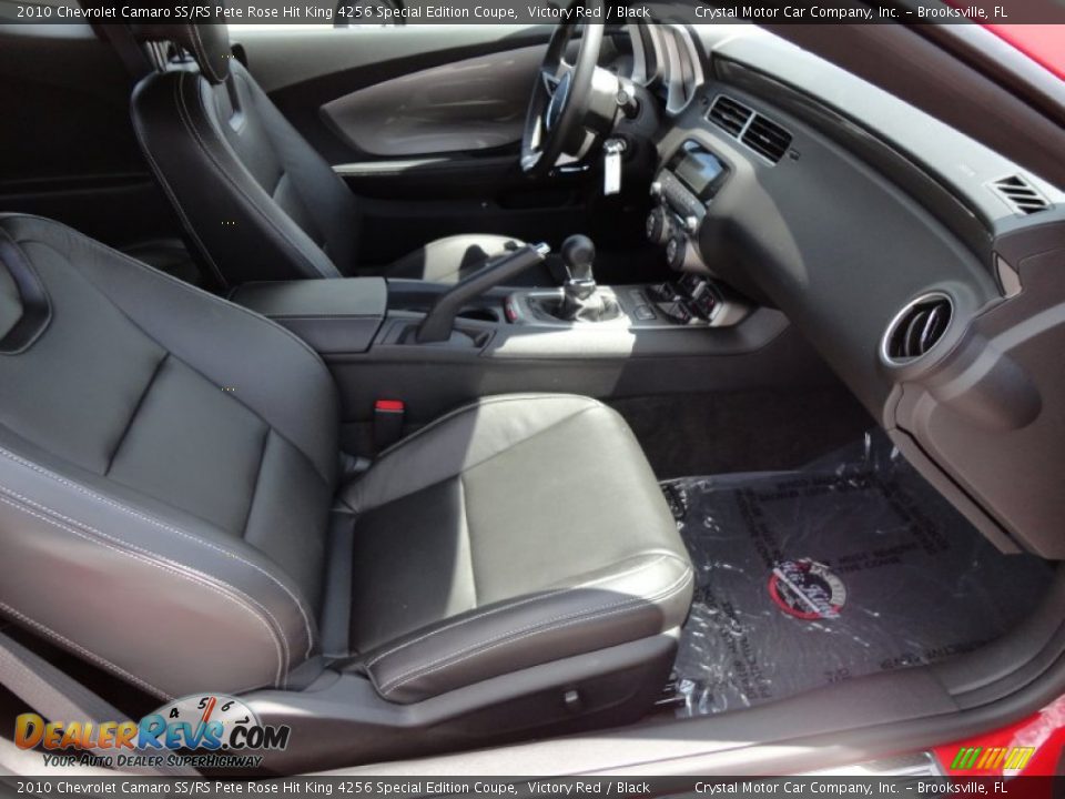 Black Interior - 2010 Chevrolet Camaro SS/RS Pete Rose Hit King 4256 Special Edition Coupe Photo #14