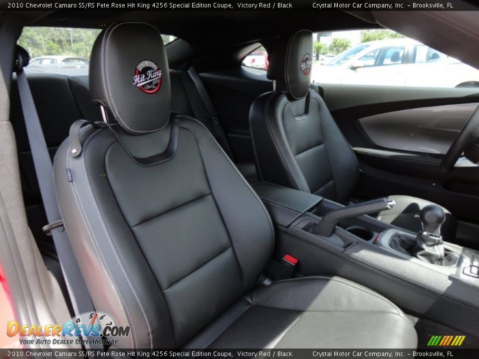 Black Interior - 2010 Chevrolet Camaro SS/RS Pete Rose Hit King 4256 Special Edition Coupe Photo #17