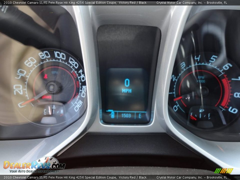 2010 Chevrolet Camaro SS/RS Pete Rose Hit King 4256 Special Edition Coupe Gauges Photo #29