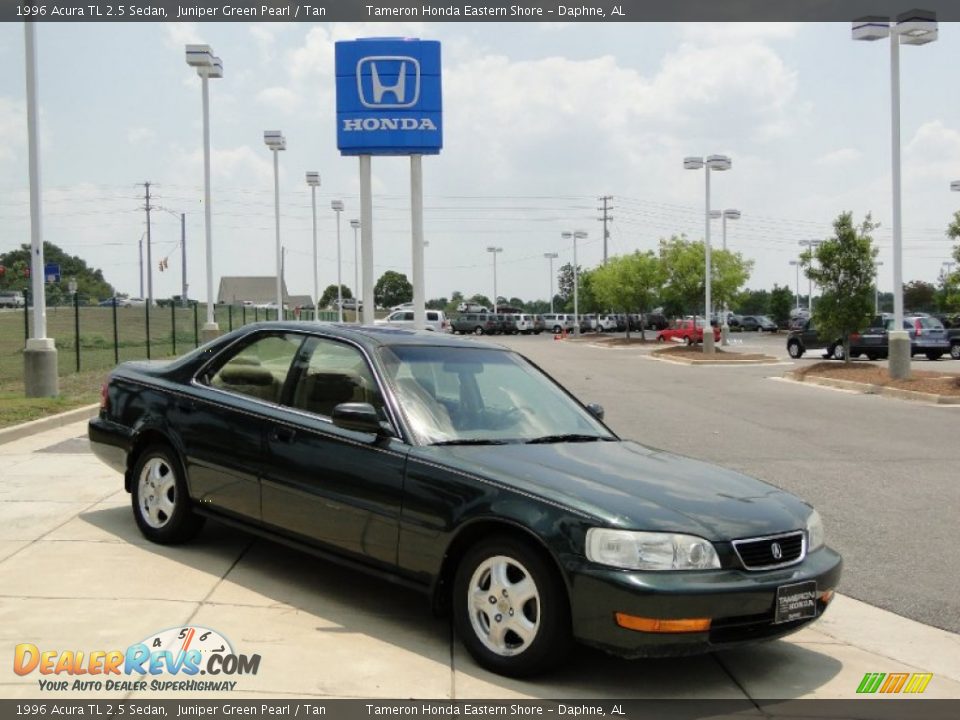 1996 Acura TL 2.5 Sedan Juniper Green Pearl / Tan Photo #2