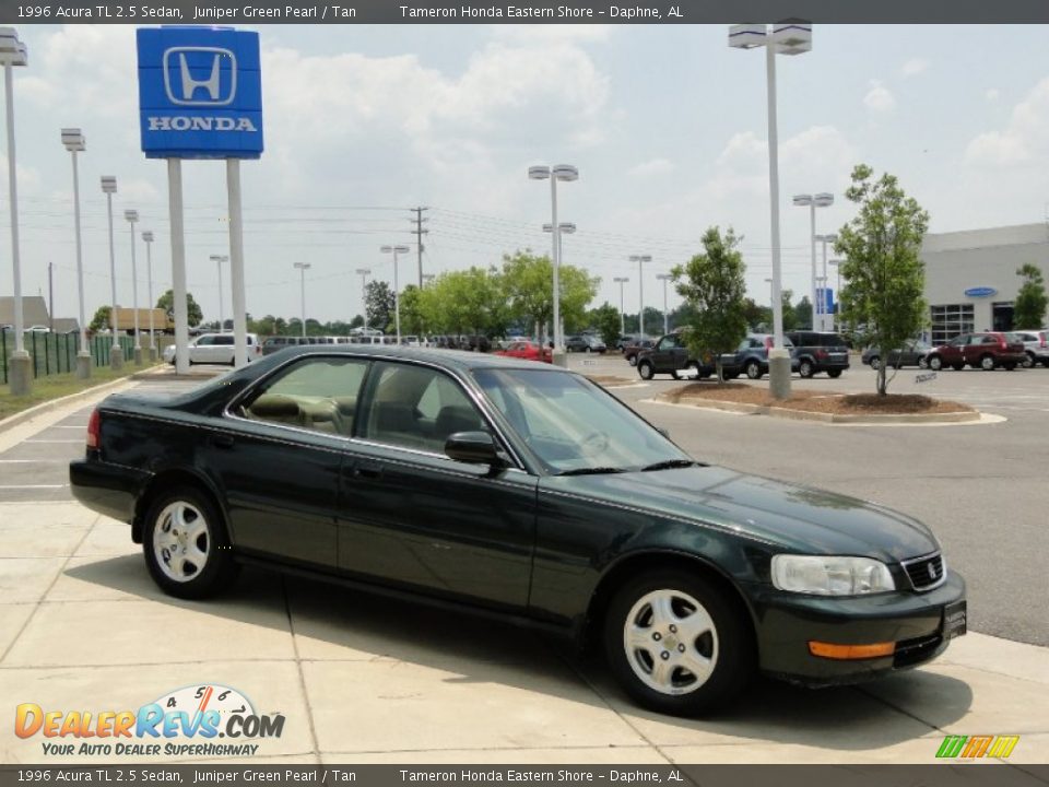 1996 Acura TL 2.5 Sedan Juniper Green Pearl / Tan Photo #3