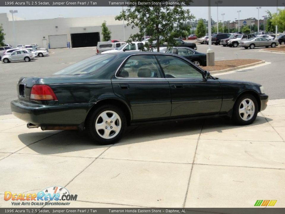 1996 Acura TL 2.5 Sedan Juniper Green Pearl / Tan Photo #5