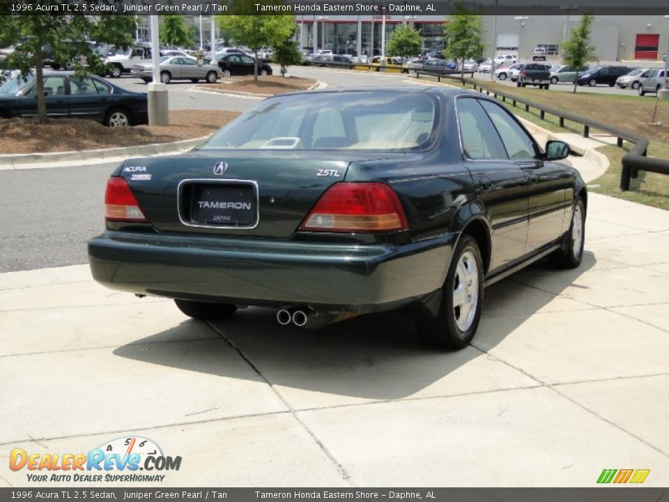 1996 Acura TL 2.5 Sedan Juniper Green Pearl / Tan Photo #6