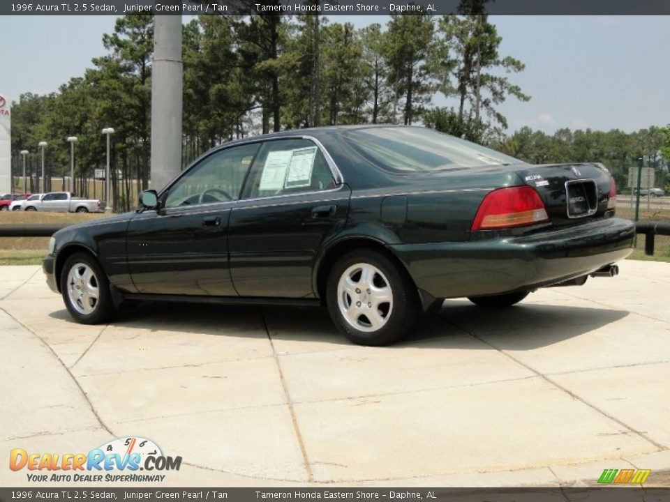 1996 Acura TL 2.5 Sedan Juniper Green Pearl / Tan Photo #7