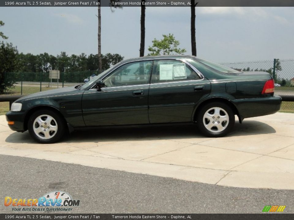 1996 Acura TL 2.5 Sedan Juniper Green Pearl / Tan Photo #8