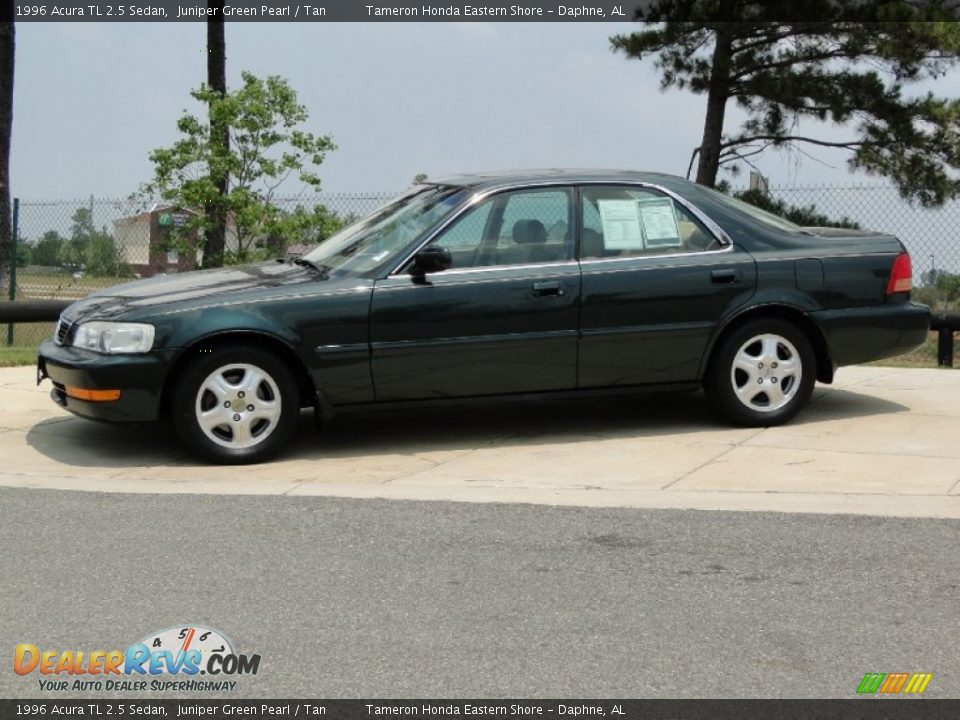 1996 Acura TL 2.5 Sedan Juniper Green Pearl / Tan Photo #9