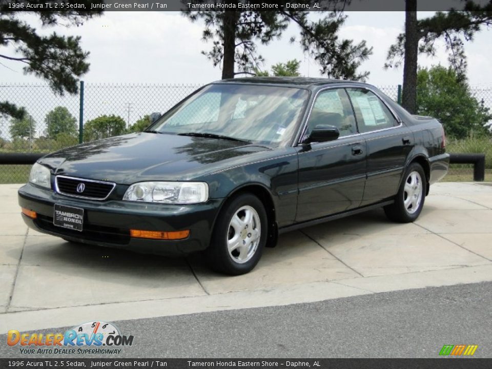 1996 Acura TL 2.5 Sedan Juniper Green Pearl / Tan Photo #11