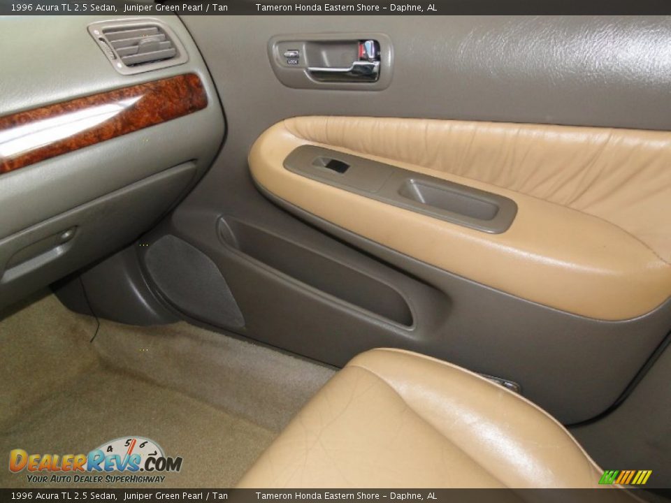 1996 Acura TL 2.5 Sedan Juniper Green Pearl / Tan Photo #22
