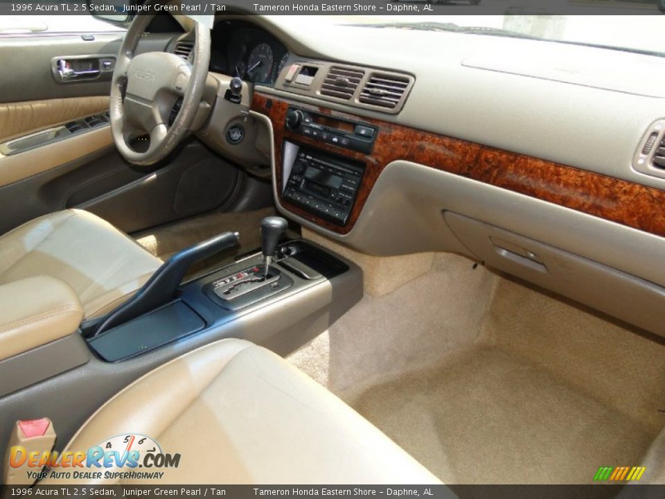 1996 Acura TL 2.5 Sedan Juniper Green Pearl / Tan Photo #23
