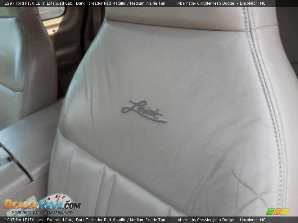 1997 Ford F150 Lariat Extended Cab Dark Toreador Red Metallic / Medium Prairie Tan Photo #8