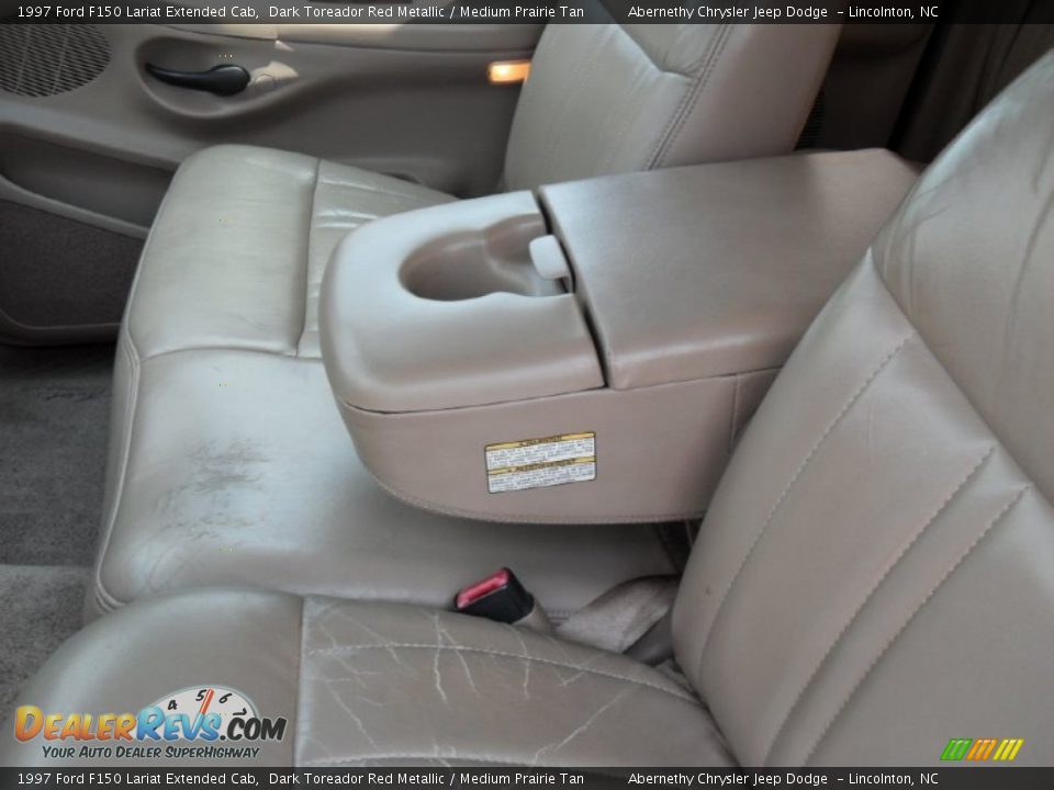1997 Ford F150 Lariat Extended Cab Dark Toreador Red Metallic / Medium Prairie Tan Photo #9